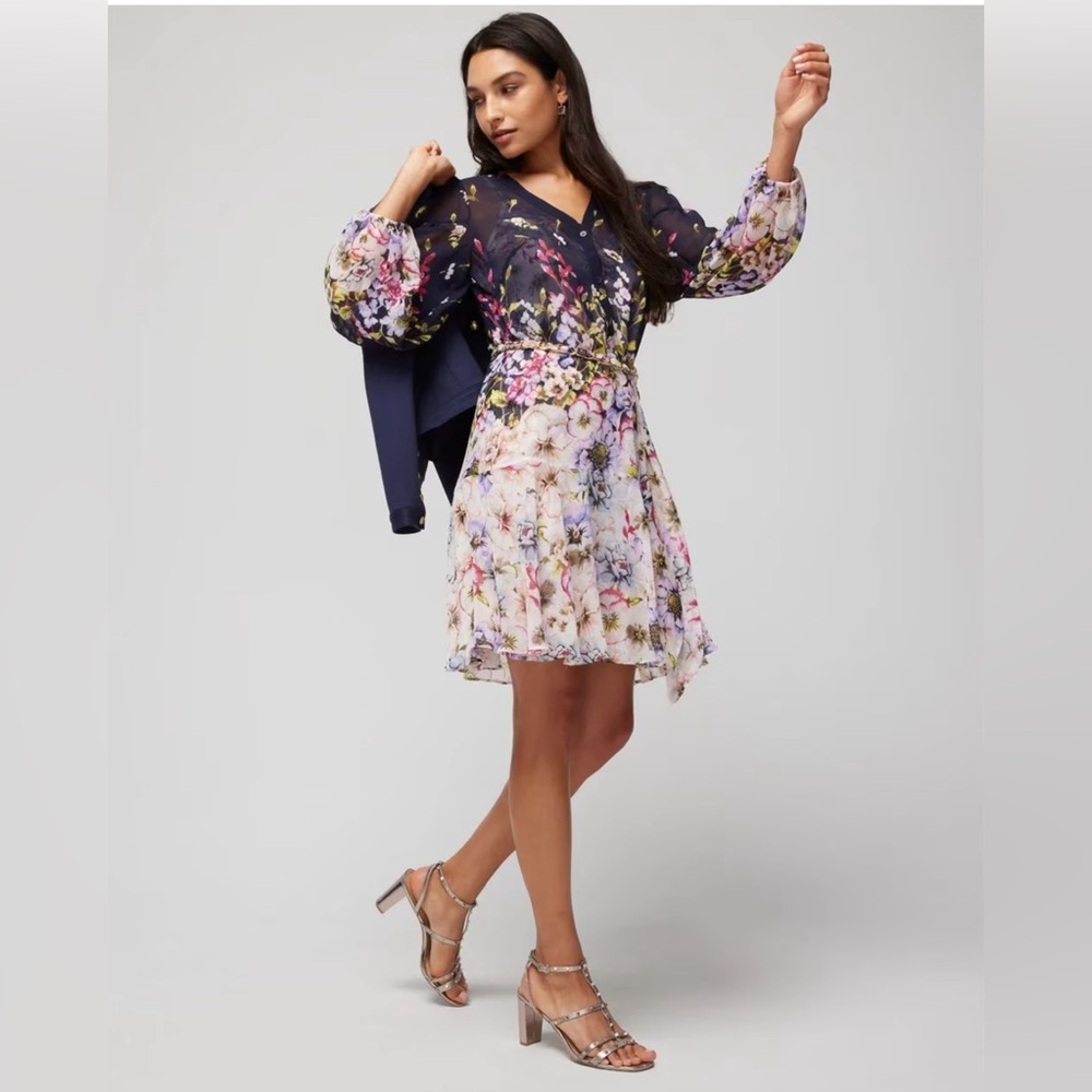 ❤️SALE White house black Market Long-Sleeve Shirt Dress